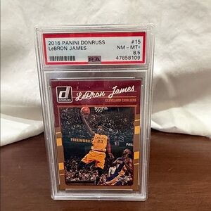 Panini Donruss LeBron James - #15 - PSA NM-MT+ 8.5 - KOBE BRYANT